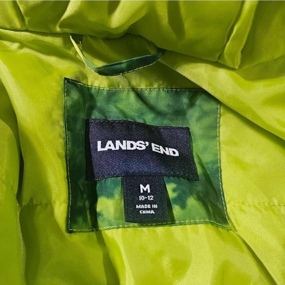 LAND'S END Tie-Dyed Hoodie Coat - Size Medium (10-12) - Picture 7 of 9